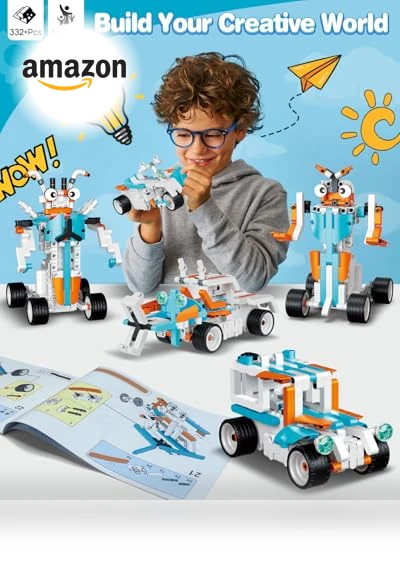 12-in-1 STEM Robot Building Kit — Construction Kits, HBUDS