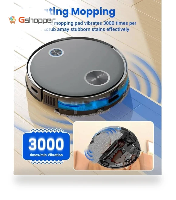 3-in-1 Robot Vacuum: Vacuum, Sweep, Mop All-in-one — Smart Cleaning Robots, Proscenic