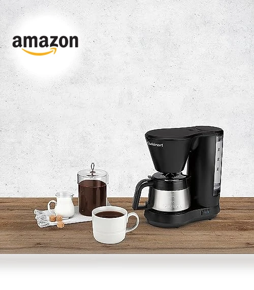 5-Cup Coffeemaker with Stainless Steel Carafe — Coffee & Espresso Combos, Cuisinart