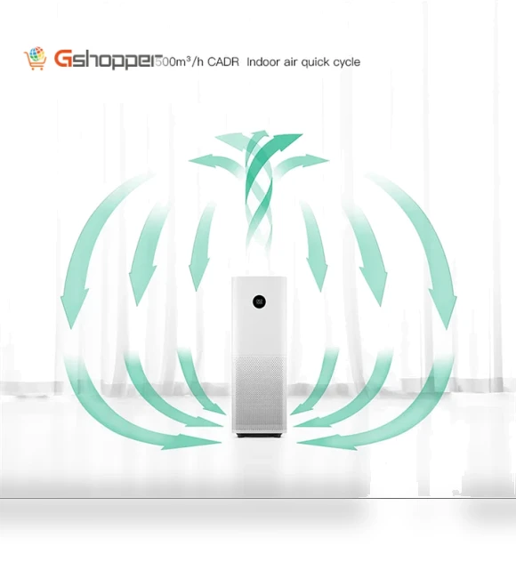 Air Purifier Pro with OLED Display and Laser Sensor — HEPA Air Purifiers, Xiaomi