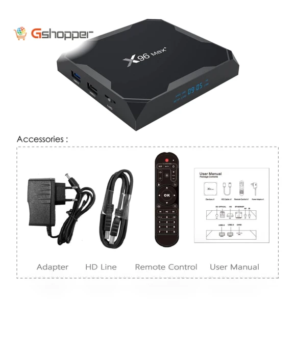 8K Video Decode TV Box — Streaming Devices, X96