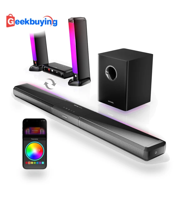 5.1 Soundbar with Smart APP Control & Dynamic Lighting — Home Entertainment Systems, Ultimea