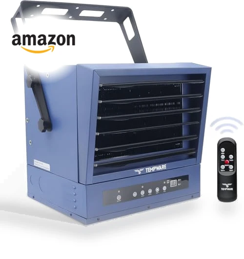 Digital Fan-Forced Ceiling Mount Shop Heater — Portable Heating Solutions, TEMPWARE