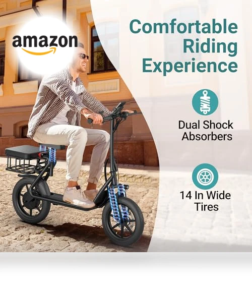 Electric Scooter with Seat — Electric Vehicles, NAVIC