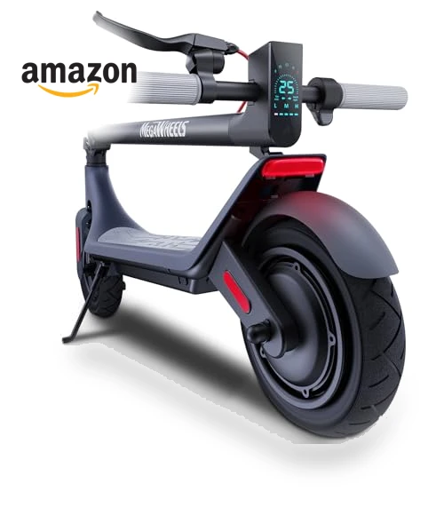 Electric Scooter with Shock Absorbing Tires — Electric Vehicles, MEGAWHEELS