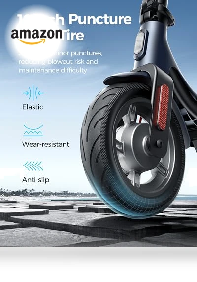 Electric Scooter with Shock Absorbing Tires — Electric Vehicles, MEGAWHEELS