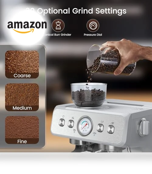 Espresso Machine with Grinder — Coffee & Espresso Combos, Electactic