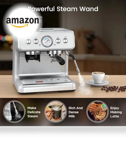 Espresso Machine with Grinder — Coffee & Espresso Combos, Electactic