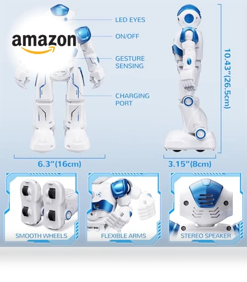 Gesture Sensing Programmable Rechargeable Remote Control Robot — Interactive Figures & Robots, SGILE