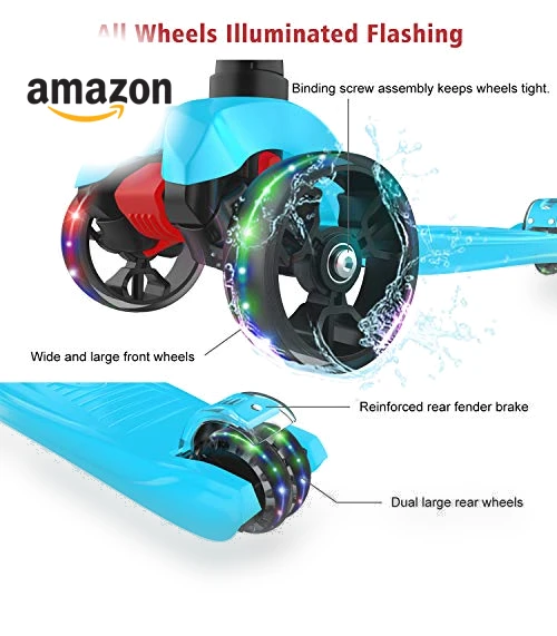 Kick Scooter with Light-Up Wheels — Electric Vehicles, Allek