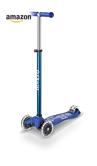Maxi Deluxe LED Three Wheeled Scooter — Push Scooters, Micro