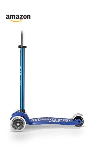 Maxi Deluxe LED Three Wheeled Scooter — Push Scooters, Micro