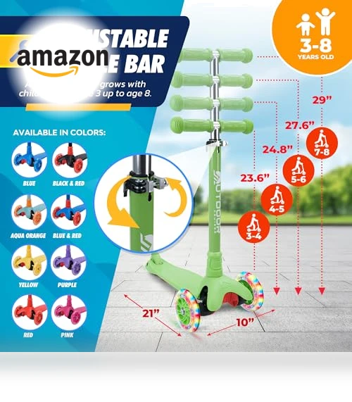 Outdoor Cruiser 3-Wheel Kids Scooter — Balance Bikes