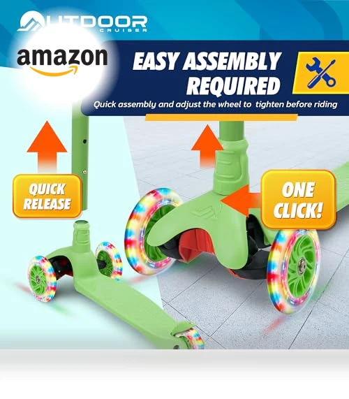 Outdoor Cruiser 3-Wheel Kids Scooter — Balance Bikes