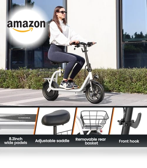 Peak 1200W Electric Scooter with Seat — Push Scooters, Caroma