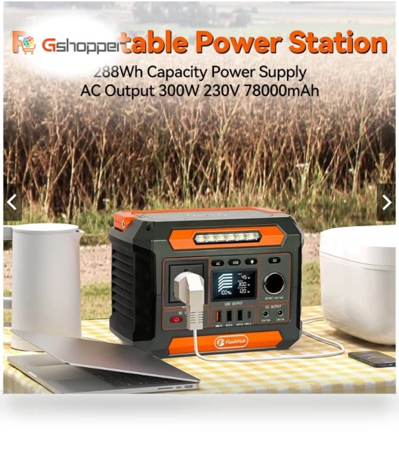 Solar Generator Portable Power Station — Solar & Wind Power, FF Flashfish