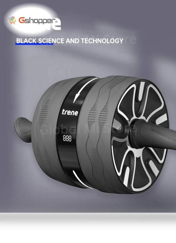 Power AB Wheel with LED Workout Tracker — Core & Ab Trainers