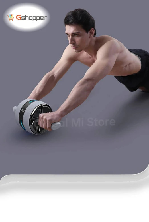 Power AB Wheel with LED Workout Tracker — Core & Ab Trainers