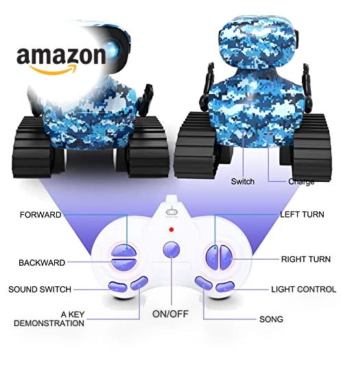 Rechargeable RC Robot Toy — Interactive Figures & Robots, shenzhenshihuiweikejiyouxiangongsi