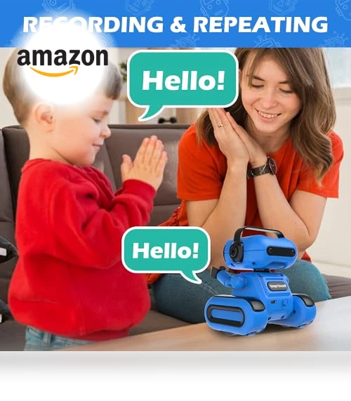 Rechargeable Remote-Controlled Robot — Interactive Figures & Robots, Hasviey