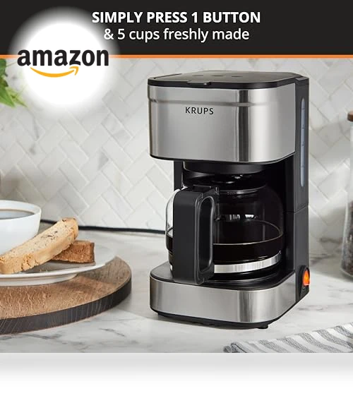 Simply Brew Compact Coffee Maker — Beverage Warmers, KRUPS