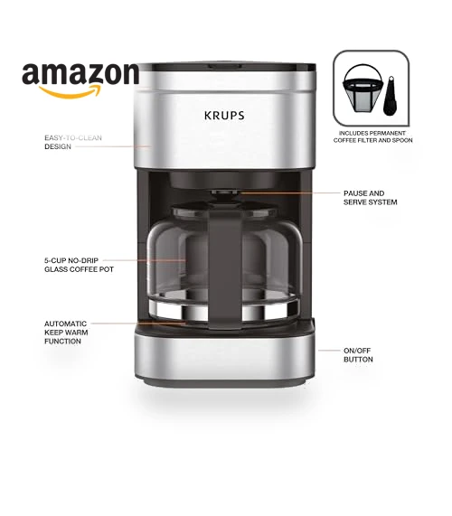 Simply Brew Compact Coffee Maker — Beverage Warmers, KRUPS
