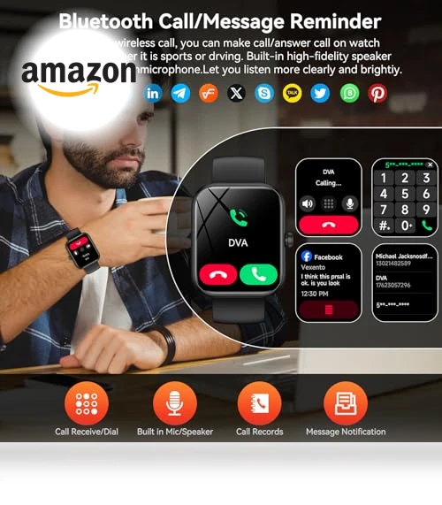 Smart Watch with Alexa Built-in — Smartwatches, BOOOMIC