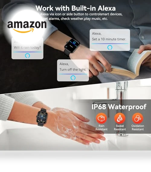 Smart Watch with Alexa Built-in — Smartwatches, BOOOMIC