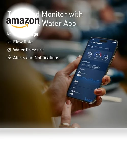 Smart Water Shutoff with Detector — Water Leak Detection Systems, Moen