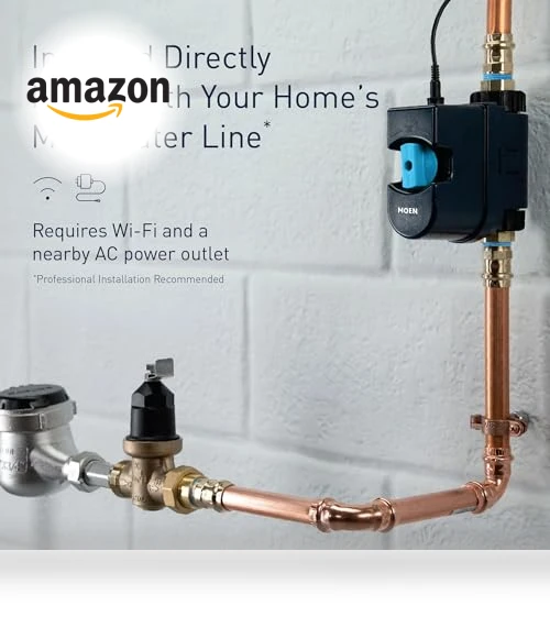 Smart Water Shutoff with Detector — Water Leak Detection Systems, Moen