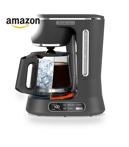 Split Brew 12-Cup Digital Coffee Maker — Electric Blade Coffee Grinders, BLACK+DECKER