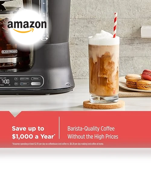 Split Brew 12-Cup Digital Coffee Maker — Electric Blade Coffee Grinders, BLACK+DECKER