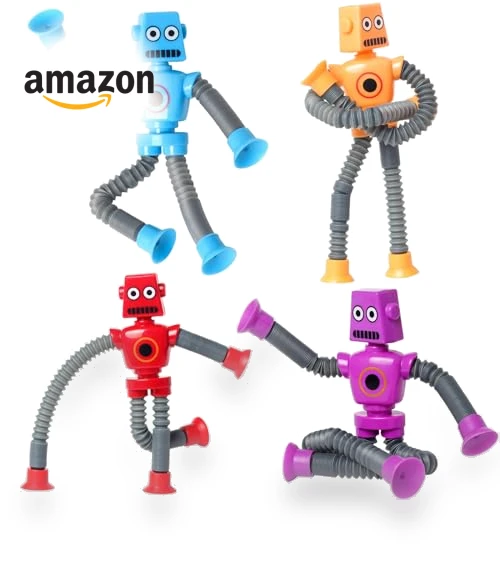 Telescopic Suction Cup Robot Easter Toy — Infant & Early Childhood Playthings, SYSAMA