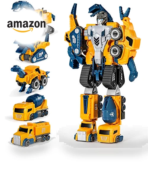 Toddler Robot Construction Vehicles Set — Construction Kits, MIEBELY