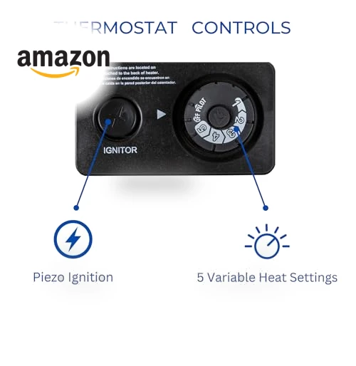 Ventless Natural Gas Infrared Space Heater with Thermostat Control — Portable Heating Solutions, ProCom