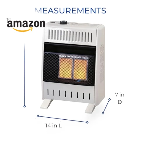 Ventless Natural Gas Infrared Space Heater with Thermostat Control — Portable Heating Solutions, ProCom