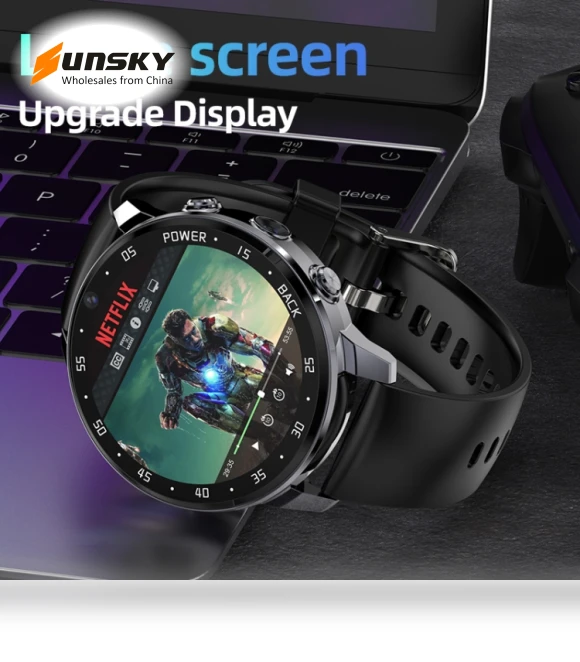 1.43 inch IP67 Waterproof 4G Android Smart Watch — Smartwatches