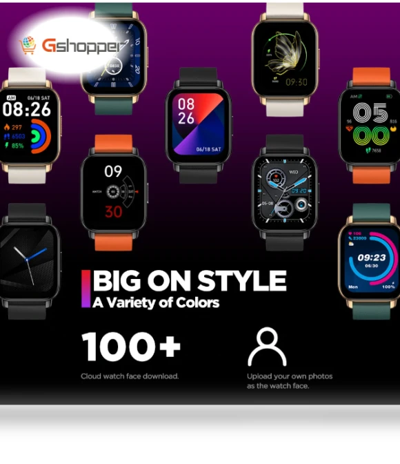 Full Touch Screen Smart Watch with Voice Calling and Health Monitoring — Smartwatches, Zeblaze