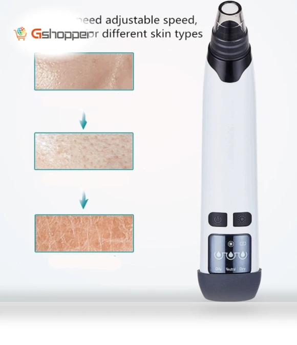3-in-1 Temperature Sensor Blackhead Meter Heated Electric Pore Cleanser — Blackhead & Blemish Removers