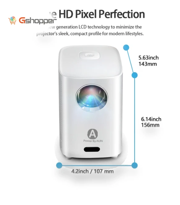 4K Android TV Home Theater Portable LED Projector — Home Theater Projectors, AUN