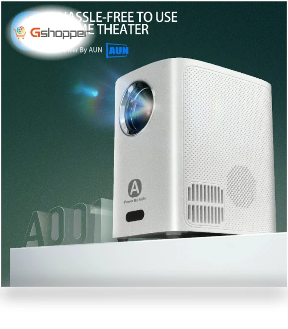 4K Android TV Home Theater Portable LED Projector — Home Theater Projectors, AUN