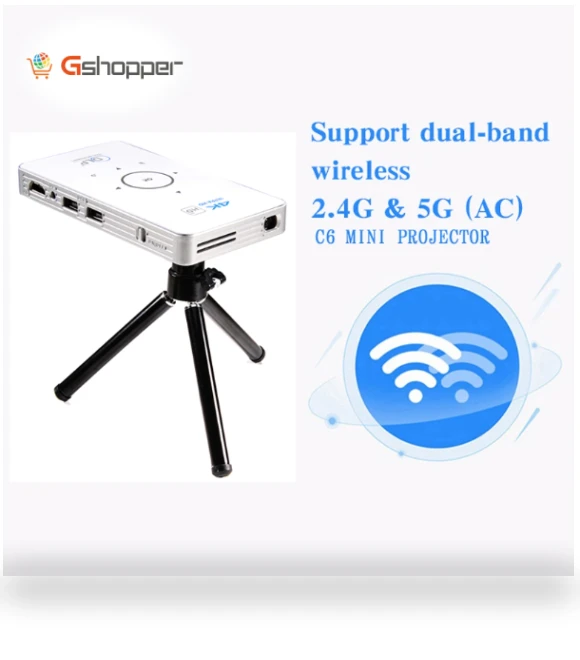 Android System Smart DLP HD Mini Projector — Home Theater Projectors