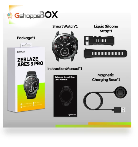 Ares 3 Pro Smart Watch — Smartwatches, Zeblaze