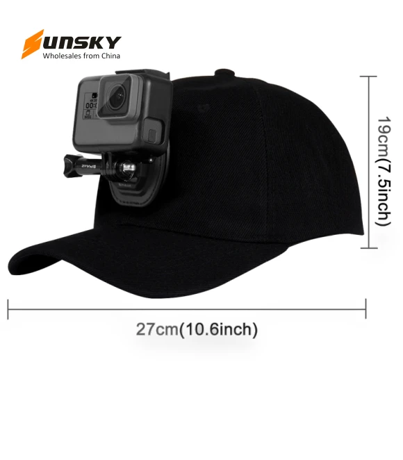Baseball Hat with Camera Mount — Wearable Cameras, PULUZ