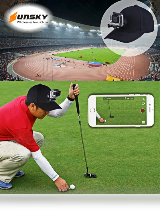 Baseball Hat with Camera Mount — Wearable Cameras, PULUZ