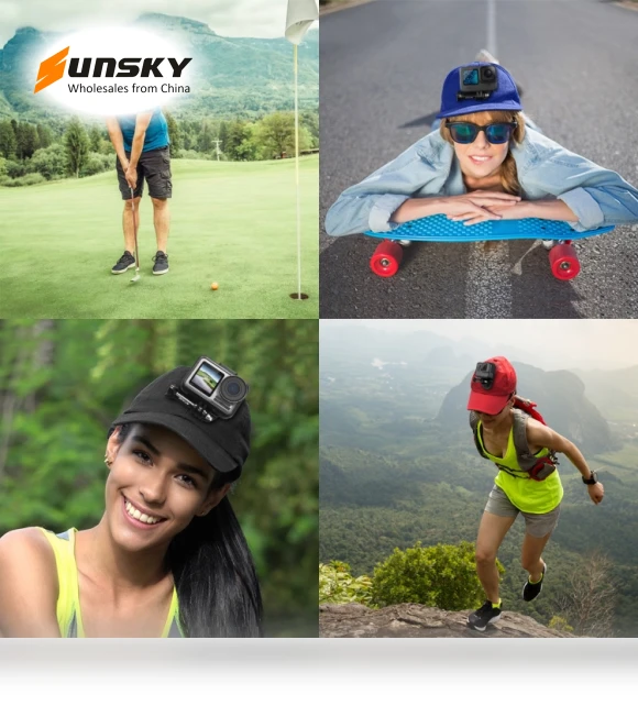 Baseball Hat with Camera Mount — Wearable Cameras, PULUZ