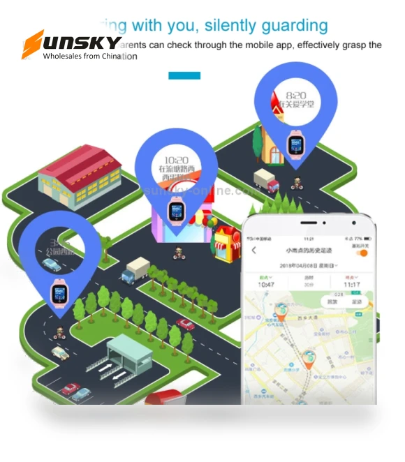 Color Screen Smartwatch for Children — Location Tracking Devices