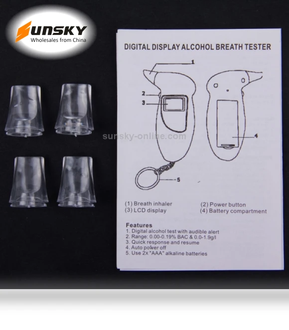 Digital Alcohol Tester Breathalyzer — Breath Alcohol Testers