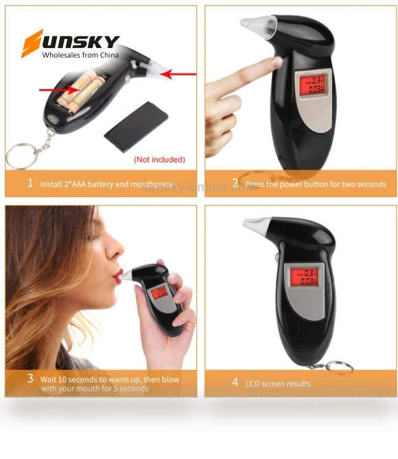 Digital Alcohol Tester Breathalyzer — Breath Alcohol Testers