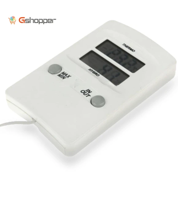 Digital LCD Indoor Outdoor Sensor Probe Weather Humidity Hygrometer Thermometer — Hygrometers